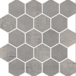 Paradyz Space Grafit Cut Mosaic Hexagon Polished dekorcsempe 25,8 x 28