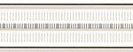 Tubadzin Abisso white listwa dekorcsík 7.2x74.8