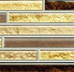 Tubadzin Venatello brown mozaika csempe 9,8x37,2