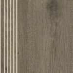 Paradyz Tammi brown engraved stair tread lépcsőlap 29.4 x 59.9