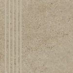 Paradyz Opotimal beige engraved stair tread lépcsőlap 29.8 x 59.8