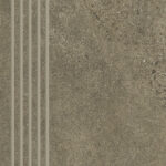 Paradyz Opotimal brown engraved stair tread lépcsőlap 29.8 x 59.8