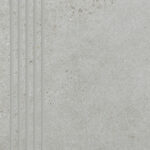 Paradyz Opotimal grys engraved stair tread lépcsőlap 29.8 x 59.8