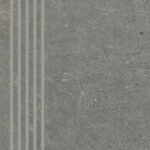 Paradyz Opotimal grafit engraved stair tread lépcsőlap 29.8 x 59.8