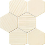Tubadzin Horizon hex ivory mozaik dekorcsempe 28,9x22,1