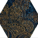 Paradyz Urban Colours Blue Glass Inserto Hexagon B dekorcsempe 19,8x17,2