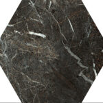 Paradyz My Way Tosi Brown Hexagon Polished dekor burkolólap 17,1x19,8