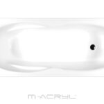 M-Acryl Klara egyenes akril kád 180X80
