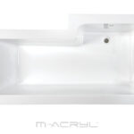 M-Acryl Linea aszimmetrikus akril kád balos 150X70/85