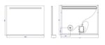 AREZZO design LED okos tükör világító polc + kozmetikai tükör 100x80cm - Image 2
