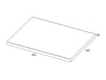AREZZO DESIGN MOSDÓPULT 60X46 CM MAGASFÉNYŰ FEHÉR AR-166890 - Image 2