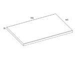 AREZZO DESIGN MOSDÓPULT 70X46 CM MAGASFÉNYŰ FEHÉR AR-166891 - Image 3
