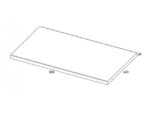 AREZZO DESIGN MOSDÓPULT 80X46 CM MAGASFÉNYŰ FEHÉR AR-166892 - Image 2