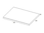 AREZZO DESIGN MOSDÓPULT 60X46 CM TERMÉSZETES TÖLGY AR-166897 - Image 2