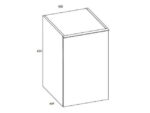 AREZZO DESIGN MONTEREY 40 CM-ES ALSÓELEM 1 AJTÓVAL MAGASFÉNYŰ ANTRACIT AR-166996 - Image 2