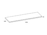 AREZZO DESIGN MOSDÓPULT 140X46 CM TERMÉSZETES TÖLGY AR-167047 - Image 2