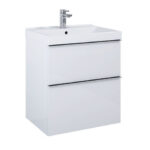 AREZZO DESIGN MONTEREY 60CM-ES ALSÓSZEKRÉNY 2 FIÓKKAL MAGASFÉNYŰ FEHÉR AR-167077