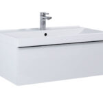 AREZZO DESIGN MONTEREY 80CM-ES ALSÓSZEKRÉNY 1 FIÓKKAL MAGASFÉNYŰ FEHÉR AR-167079
