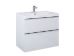 AREZZO DESIGN MONTEREY 80CM-ES ALSÓSZEKRÉNY 2 FIÓKKAL MAGASFÉNYŰ FEHÉR AR-167081