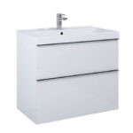 AREZZO DESIGN MONTEREY 80CM-ES ALSÓSZEKRÉNY 2 FIÓKKAL MAGASFÉNYŰ FEHÉR AR-167081