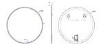 AREZZO design LED okos tükör 100 cm-es kerek - Image 2