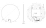 AREZZO design LED okos tükör 80 cm-es kerek - Image 2