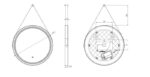 AREZZO design LED okos tükör 60 cm-es kerek - Image 2