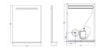 AREZZO design LED okos tükör világító polc + kozmetikai tükör 60x80cm - Image 2