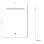 AREZZO design LED okos tükör 60x80cm - Image 2