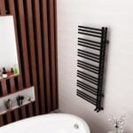 AREZZO design LINEAR BLACK 1200x500 törölközőszárító radiátor AR-LR12050B