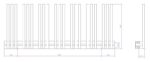 AREZZO design LINEAR BLACK 1200x500 törölközőszárító radiátor AR-LR12050B - Image 2