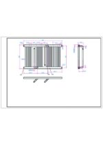 AREZZO design SMART WHITE 800x500 törölközőszárítós radiátor AR-SM8050W - Image 2