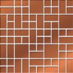Valore Bell Rock Copper Glass Mosaic 25x25