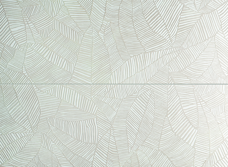 image description Tubadzin Pure D-2 elementowy Leaves 65.8x89,8 dekorelem szett - Image 1
