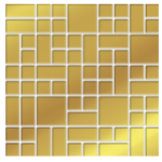 Valore Carrara Sky Gold glass mozaik 25x25 dekor