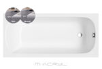 M-Acryl Mira Slim egyenes akril kád 180x80