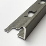 Aluminium L-Profil élvédő cement szürke kőhatású 12,5 mm.