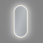 AREZZO design LED ovális okos tükör, arany