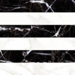 Valore Carrara Relieve Stripe Albinegro Brillo 20x60 falicsempe