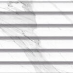 Valore Carrara Relieve Stripe Blanco Brillo 20x60 falicsempe