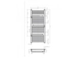 Arezzo Design SMART WHITE 1200X500MM TÖRÖLKÖZŐSZÁRÍTÓS RADIÁTOR AR-SM12050W - Image 2