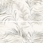 Cersanit Lamia Color White Softy Leaves White Inserto Rect. Dekorcsempe 58×89