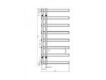 Arezzo Design TUBE ANTRACIT 1200X600MM TÖRÖLKÖZŐSZÁRÍTÓS RADIÁTOR AR-TB12060 - Image 2