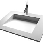Kuma Zura 52/36- mosdópult fehér 150x60 cm jobbos medence