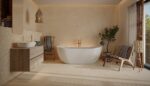 Cersanit Strong Concrete Warm Beige matt 59,8X59,8 burkolólap - Image 2