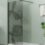 LETTI black 100x195 walk-in zuhanyfal