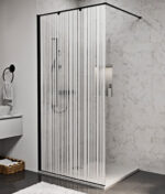 FELICIA rain black 100x195 walk-in zuhanyfal