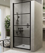 VESTA Black 90x195 zuhanyajtó