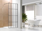 FRIDA black 90x195 walk-in zuhanyfal - Image 3
