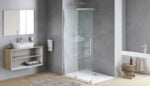 EXAN 100x195 csúszó walk-in zuhanyfal - Image 6